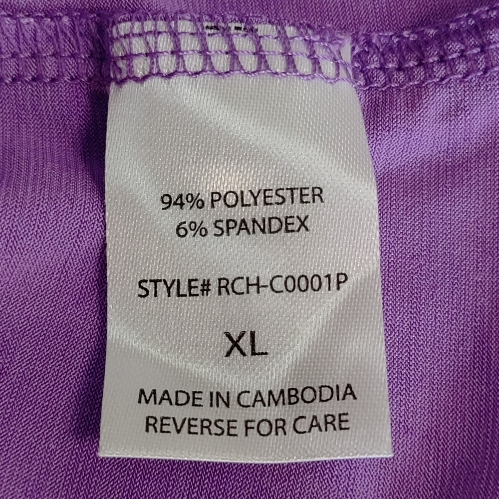 Dear Scarlett Ruched Cap Sleeve Top Blouse in Lavender Color Women's Sz XL NWT - Picture 11 of 11